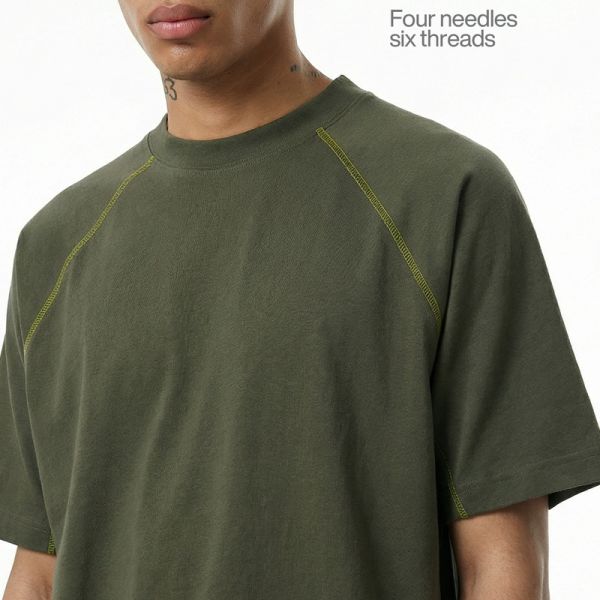 Custom Men's 220g Stretch Vintage Jersey Blank Sports T-shirt 70% Cotton 30% Polyester Quick-Dry Breathable New Spring/Summer