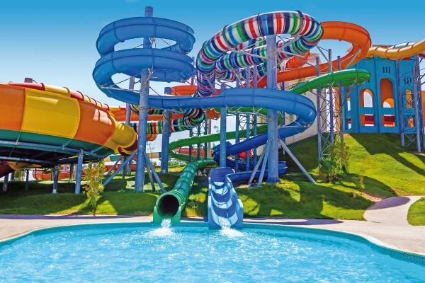 Parcs d'attractions en plein air pour enfants Jeux de terrain d'eau Groupe de diapositives en fibre de verre