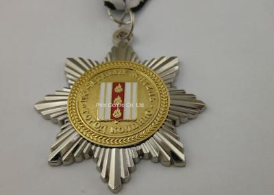 Multi Color Die Cast Medals  , Antique Basketball Or Hockey Enamel Graduation Medals
