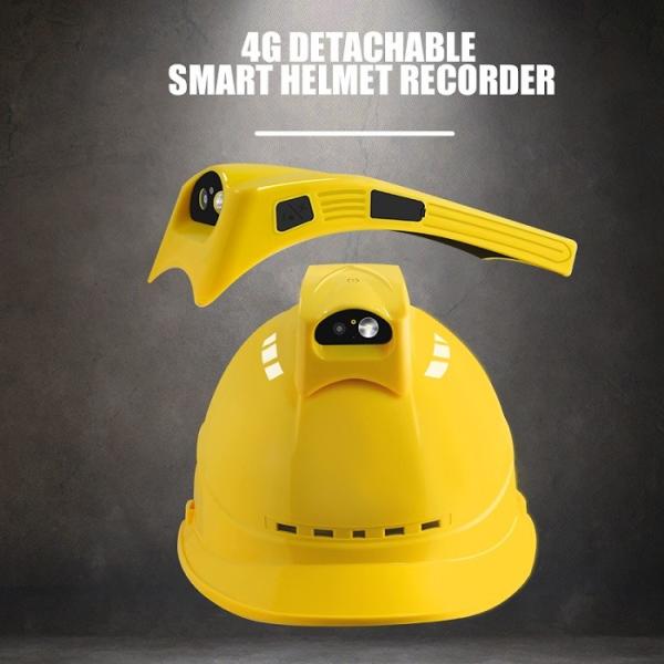 4G Live Steam Split Helmet с камерой, установленной на защитном шлеме для строительных горных работ