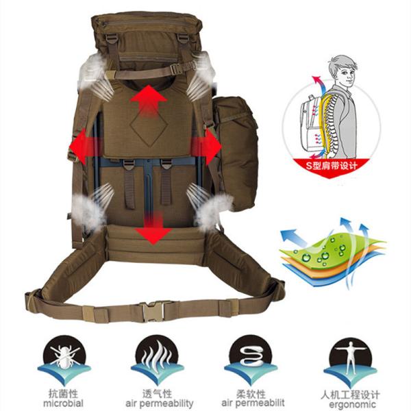 Outdoor Tactical Backpack Wear-Resistant Large-Capacity Molle System Multifunctional Bag