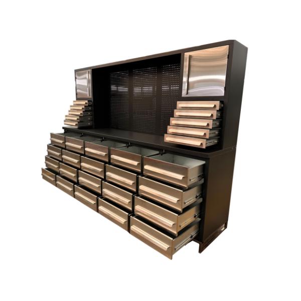 Мастерская Гаражный шкаф Рабочий стол из нержавеющей стали с индивидуальной поддержкой и опциями