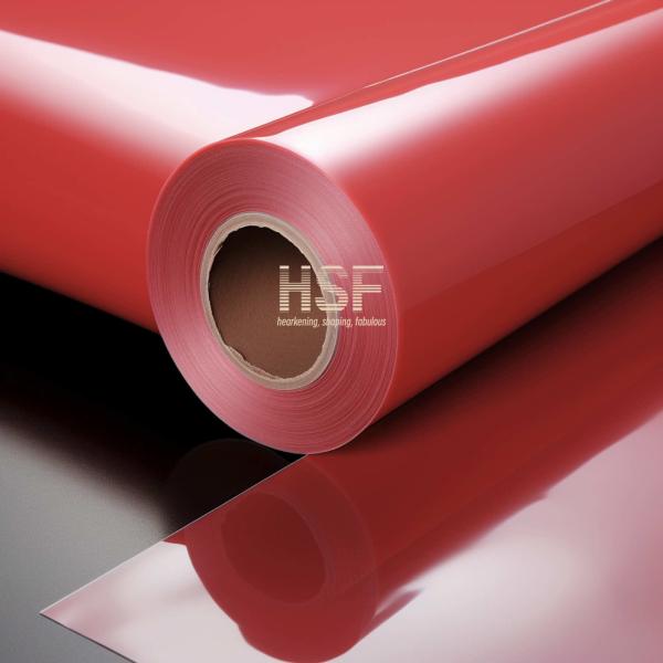 60μm Opaque Red PE Release Film Silicone UV Cured for Protective Packaging and Industrial Tapes