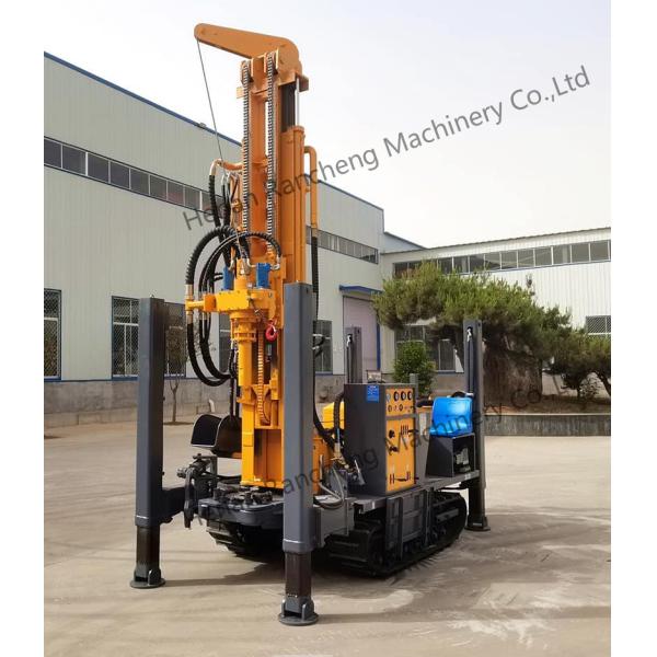 Hydraulic Rubber Crawler Borehole Water Well Drilling Rig Machine for 260m