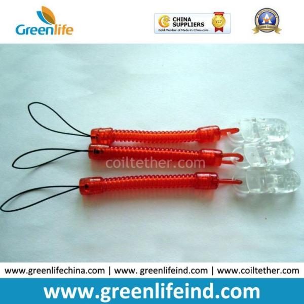 Plastic Alligator Clip Wrist Band Lanyard Flex Worm Loops