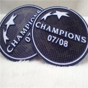 Circle Shape Custom Clothing Patches Soft Heat Transfer Tatami Flocking With