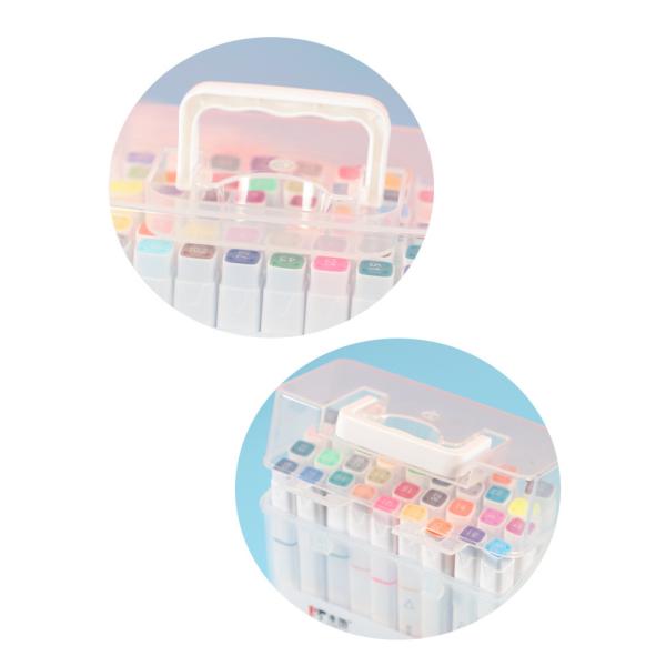 Multi Colored Art Marker Set 12 18 24 36 48 Colors Highlighter Marker Pen Double Tips