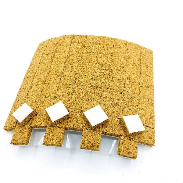 Customized Glass Protection Cork Separator Distance Pads 15x15x1.5mm Suitable for Modern Office Building Glass Sheets
