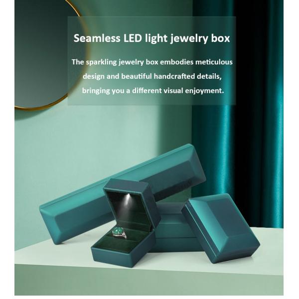 Спрей краска пластиковый обручальный кольцо подарочный ящик встроенный в светодиодный свет