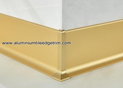 6cm / 8cm / 10cm Matt Gold Metal / Aluminum Skirting Board Profile As Wall Foot Brace