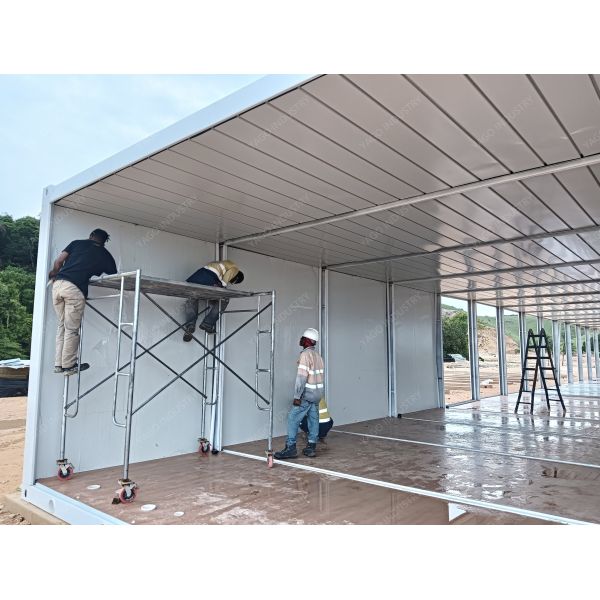 Site Temporary Modular Prefabricated Office Building Waterproof Custom
