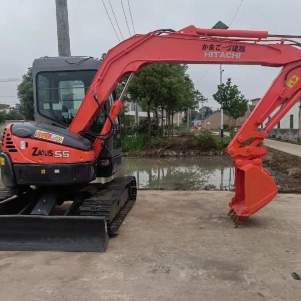 5 Ton Mini diesel Used Excavator Hitachi ZX55 Pre Owned  Crawler