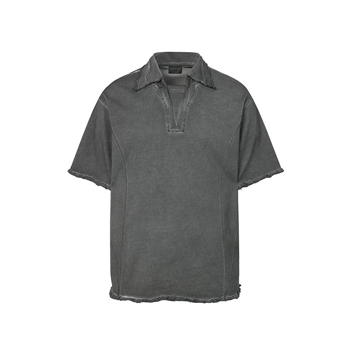 Raw Edge Men's Custom Polo Shirts Dark Custom Polo Shirt Oversized