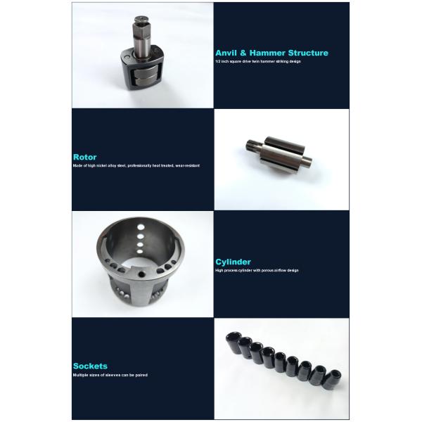 Пневматический 3/8 дюймовый небольшой воздушный ударный ключ 1/2 дюймовый воздушный вход