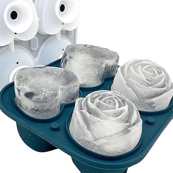 Cake Tools Type Moulds Customization Carton Size Flower Ice Cube Trays with Lid and Bin