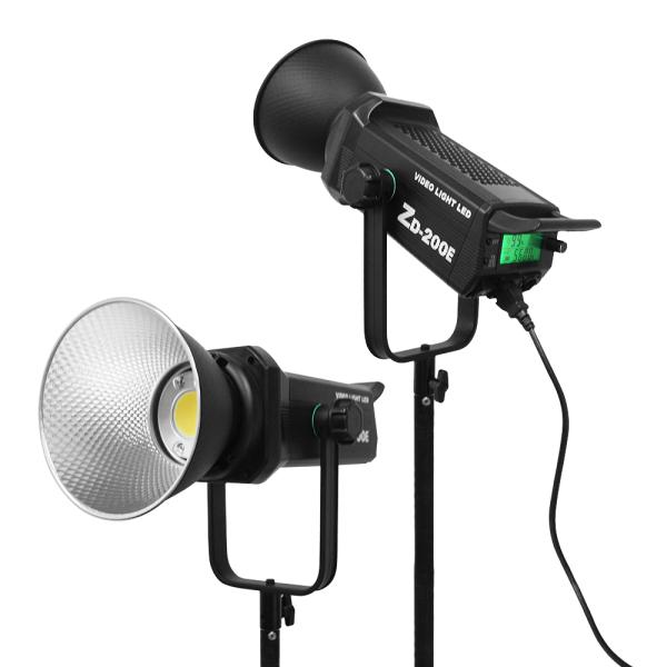 200W Dual-color Temperature 2700K-7500K LED Photography Light, Black COB Fill Light