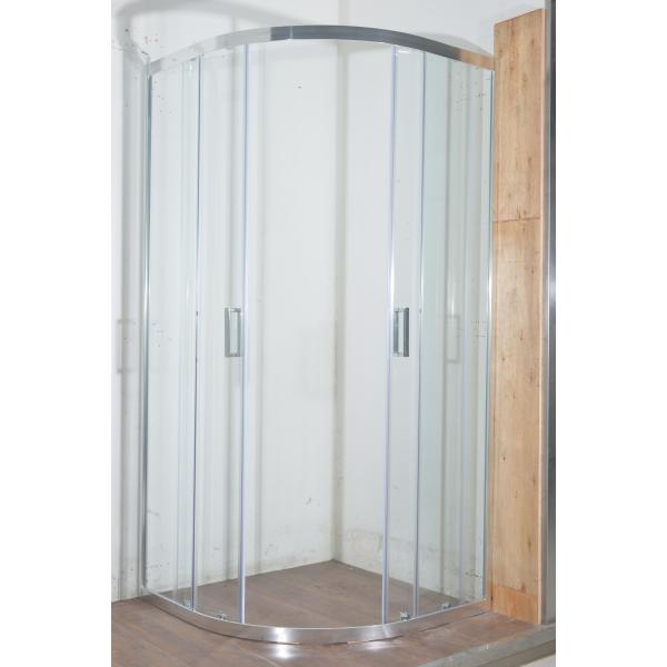 Curved Corner Shower Enclosure , 900x900x1900mm Shower And Bath Enclosures chrome aluminium