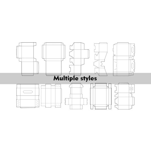 OEM Made For Cosmetic Packing Cardboard Packaging Boxes Paper Box With Gold Logo Stamped