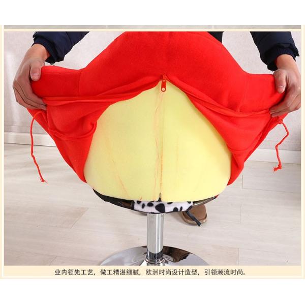 Commercial Modern Metal Chairs , Antique Upholstered Dining Chairs With Metal Legs