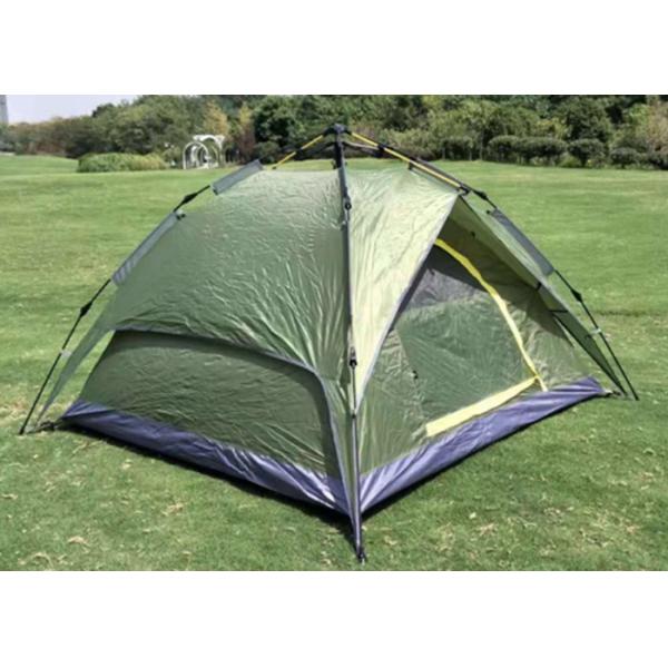 210*210*135cm Автоматический стекловолокнистый столб водонепроницаемый PU2000mm Покрытый зеленым 190T полиэстер дождепроницаемый на открытом воздухе