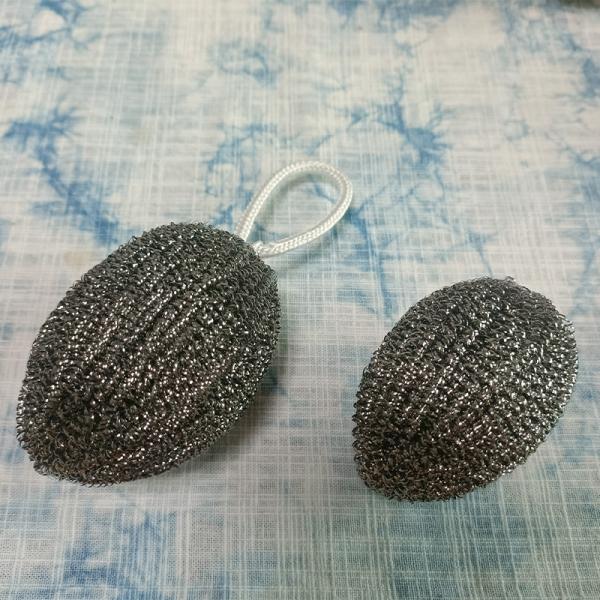 JNKA Packaging Pot Wire Scrubber/scourer/cleaning Ball Cleaning SS 410 Stainless Steel Silver Kitchen Sponge Scrubber