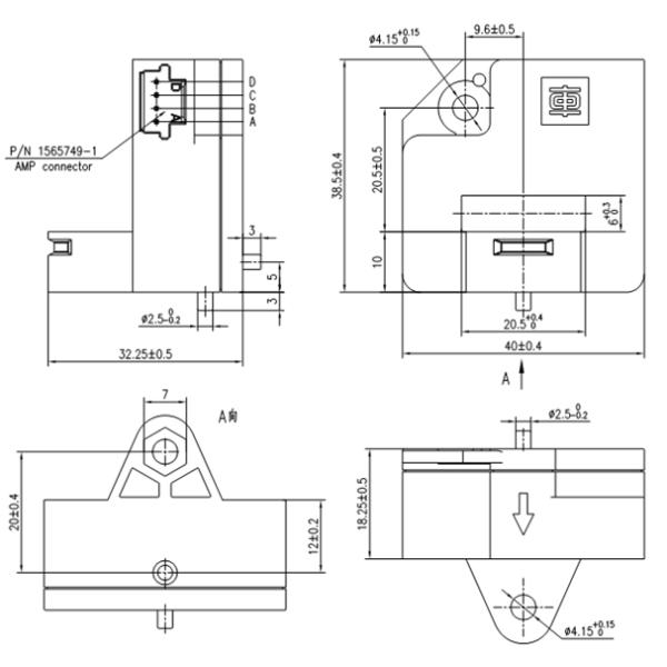 transductores actuales de 1200A 5V para la medida exacta actual de la CA