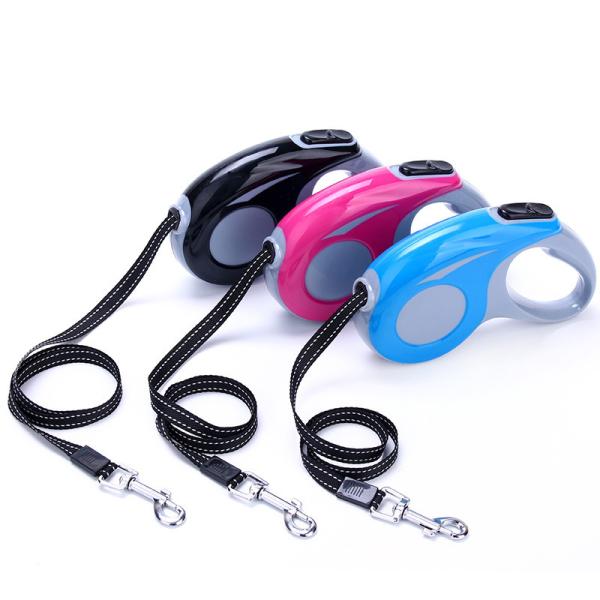 Colored Sublimation Automatic Retractable Dog Leash Heat Transfer Pet Leash Cat Leash 3M And 5M