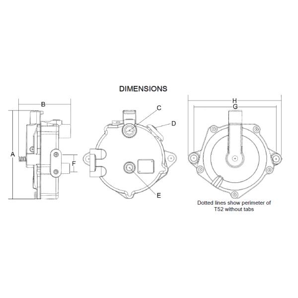 LPG Vapor Aluminum IMPCO T52 Low Pressure Regulator