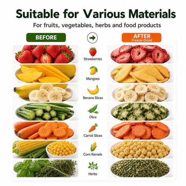 2.5M2 High-Capacity Vacuum Freeze Dryer for Long-Term Food Preservation