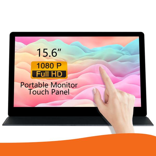 O 1000:1 contrasta monitores portáteis do mini HDMI 15,6” HD tela táctil completo da relação