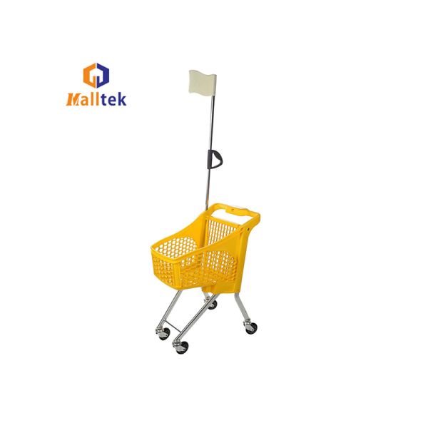 Kids Trolley For Supermarket Shopping With Advertising Flagpole