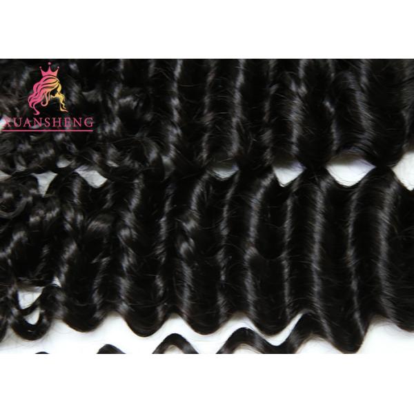 Virgin Peruvian Human Hair No Tangle Malaysian Curly Extensions 8