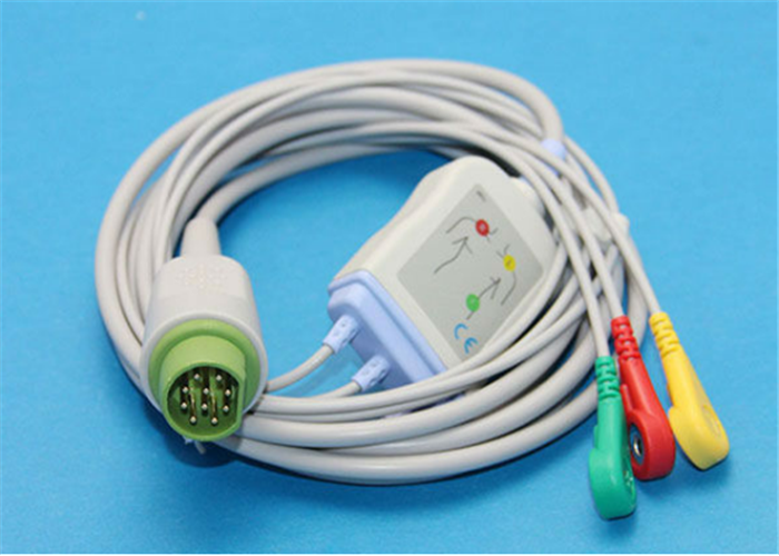 руководство Ecg siemens 3 привязывает с leadwire для Pin TPU щелчковых/зажима 10