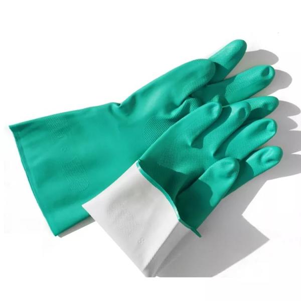 Cheap nitrile gloves manufacturers industrial chemical resistance food grade GUANT green nitrile gloves