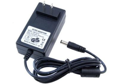 Wall Mounted LED Plug Adapter 12V 2A 24W Black 1.2M Length Rohs Approval