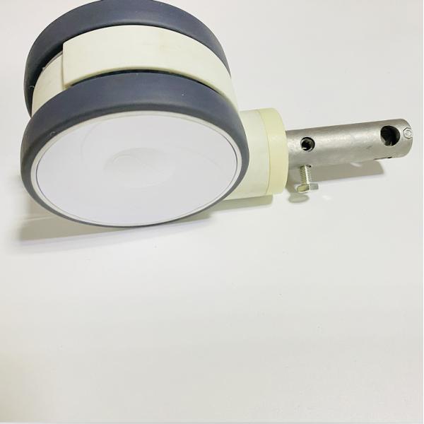 6 Inch Central Control medical caster wheels S Type white for hospital