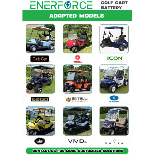 Cycle 48V 100Ah Golf Cart Battery Lifepo4 Lithium Ion Phosphate Battery Pack