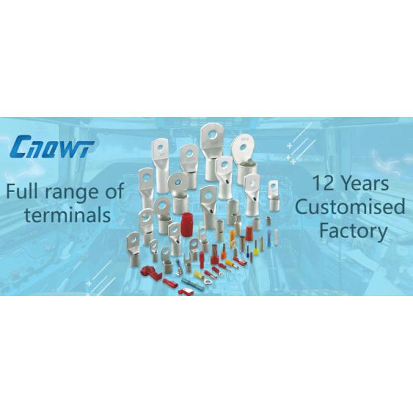 Electrical Automotive Ring Crimp Terminal Lugs Copper Male Butt Insulated Wiring Terminals
