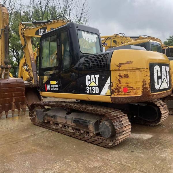 Excavadora mini pesada de segunda mão 313 com válvula hidráulica original