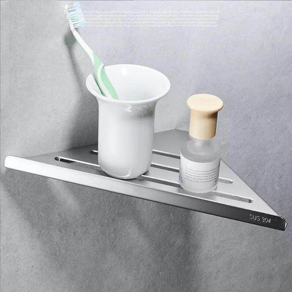 Triangular wall hanger Bathroom Rack Bathroom Shelf Stainless Steel Bath Shower Shelf Basket