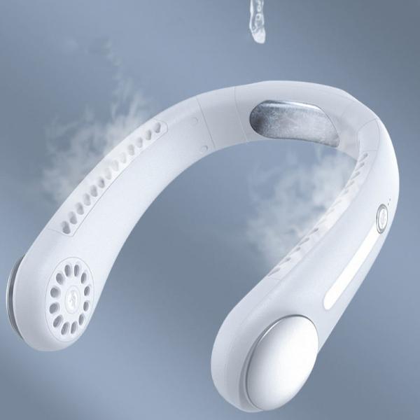 Hebron Cooling Neck Fan Type-c Portable Rechargeable Handfree  Neck Cooler With 4000mAh lithium battery