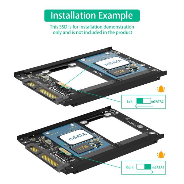 Беспроводная двойная Msata SSD на 2,5