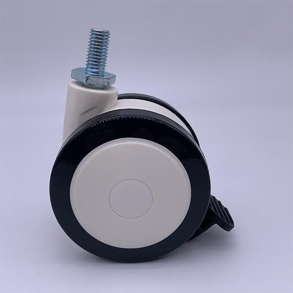 70Kg Load Medical Polyurethane Caster Wheels 75MM Customized