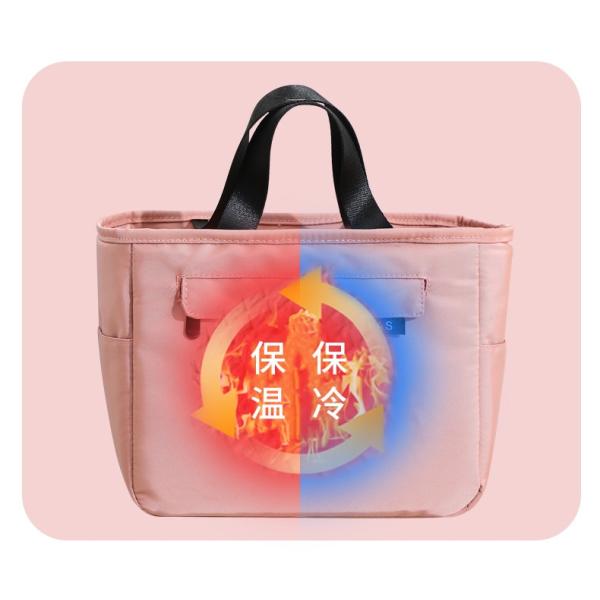 Insulated High Class Custom Nylon Bento Bag with Waterproof Aluminum Film Interior