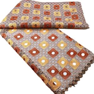Good quality comfortable guipure lace wedding african lace fabric water soluble