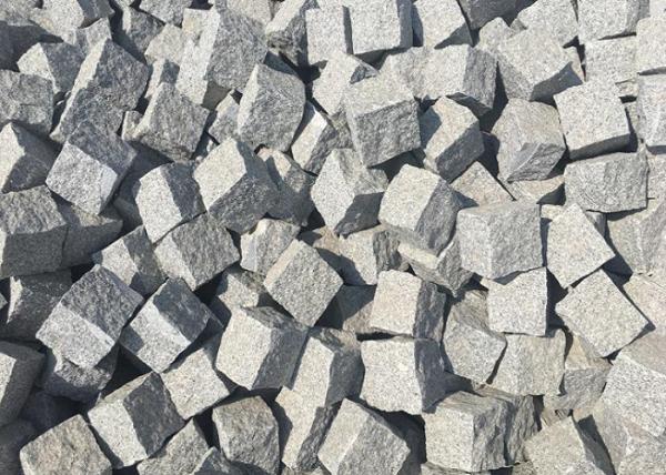 Grey White Granite Paving Stones , Custom Surface Patio / Garden Stepping Stones