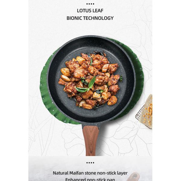 Hot Sale Cookware Marble Coating Fry Pan Die-cast Aluminum 28cm Non Stick Frying Pan Ollas Fry Pan