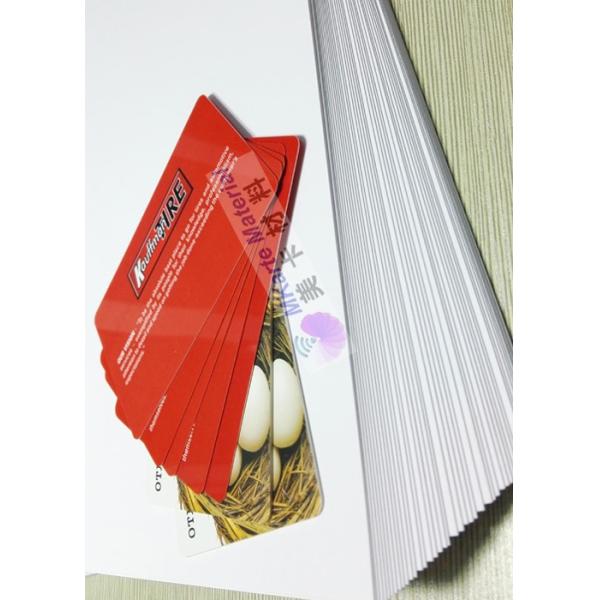 Pvc толщины 0.3mm струйный Printable покрывает белую продукцию карты банка