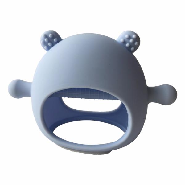 BPA Free Silicone Baby Teether Toys Panda Shape Food Grade Customized