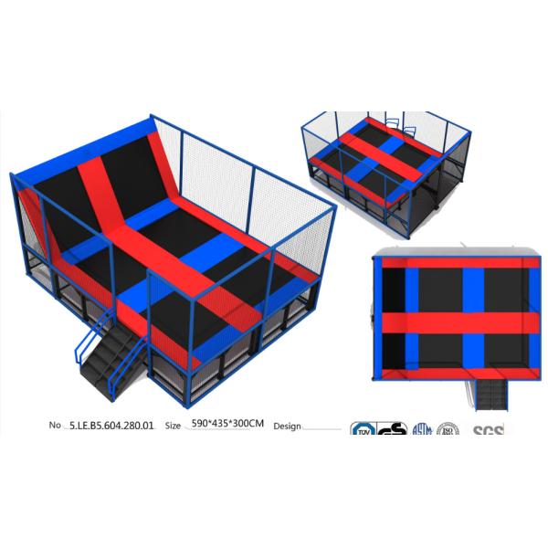 25M2 Chinese Commercial Indoor Trampoline Park/ Indoor Bungee/ Kids Indoor Trampoline Bed